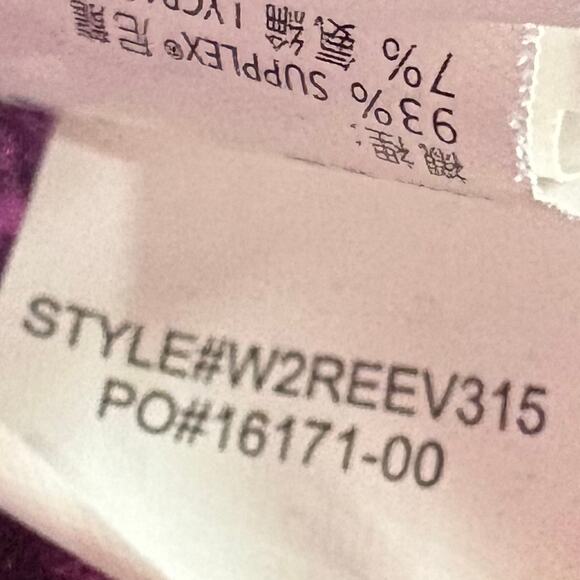 Prana Womens Grape Jacquard Stretch Polyester Nylon Purple Full Zip Size XS - Picture 5 of 10